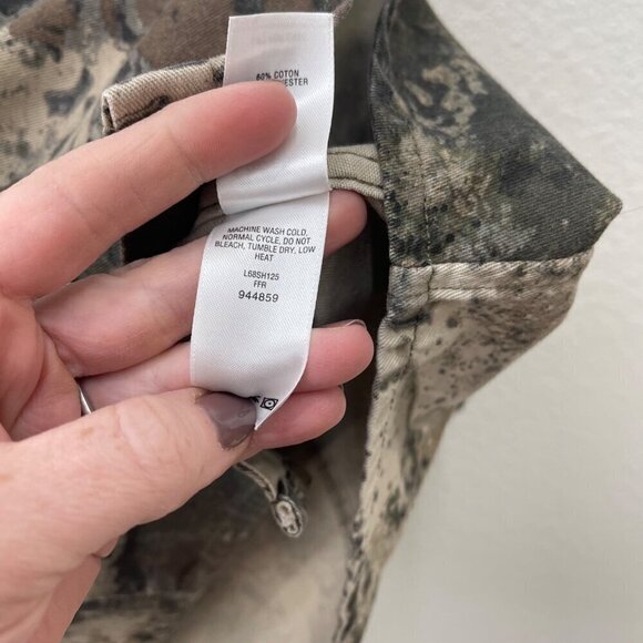 Cabelas Classic Fit Camo Long Sleeve Button Up Chest Pocket Shirt Womens sz 2XL - Picture 5 of 6